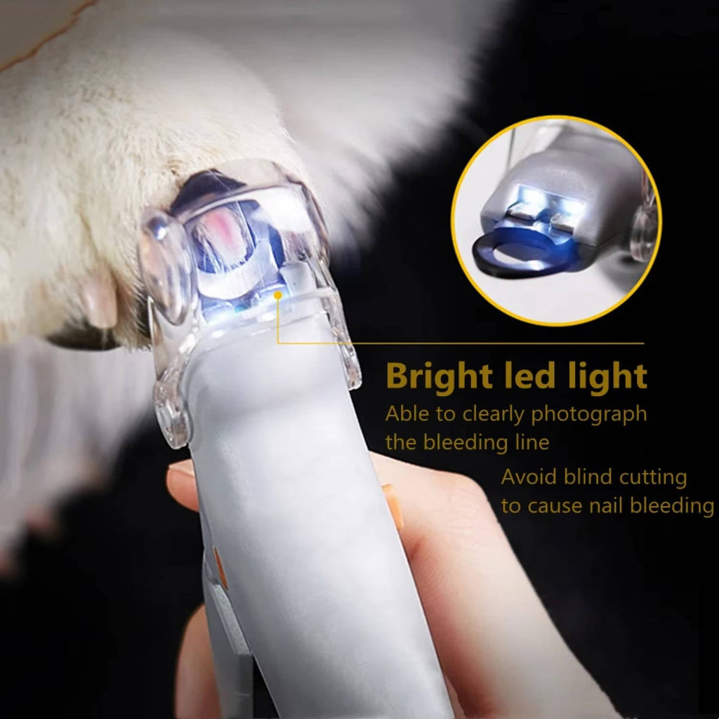 Pet Nail Clipper with LED Light - Dog & Cat Nail Trimmer