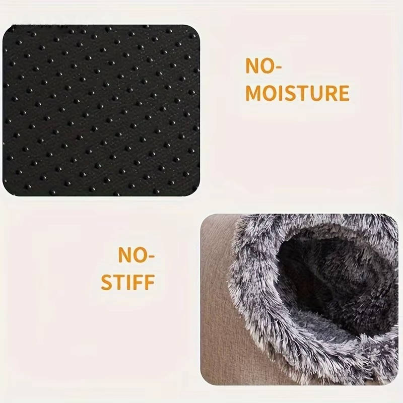 Winter Cat Bed - Warm Cozy Bed for Indoor Cats & Kittens