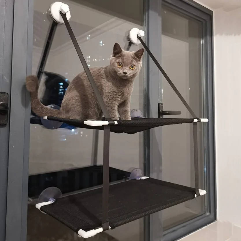 Cat Window Perch - Double Layer Cat Hammock for Window