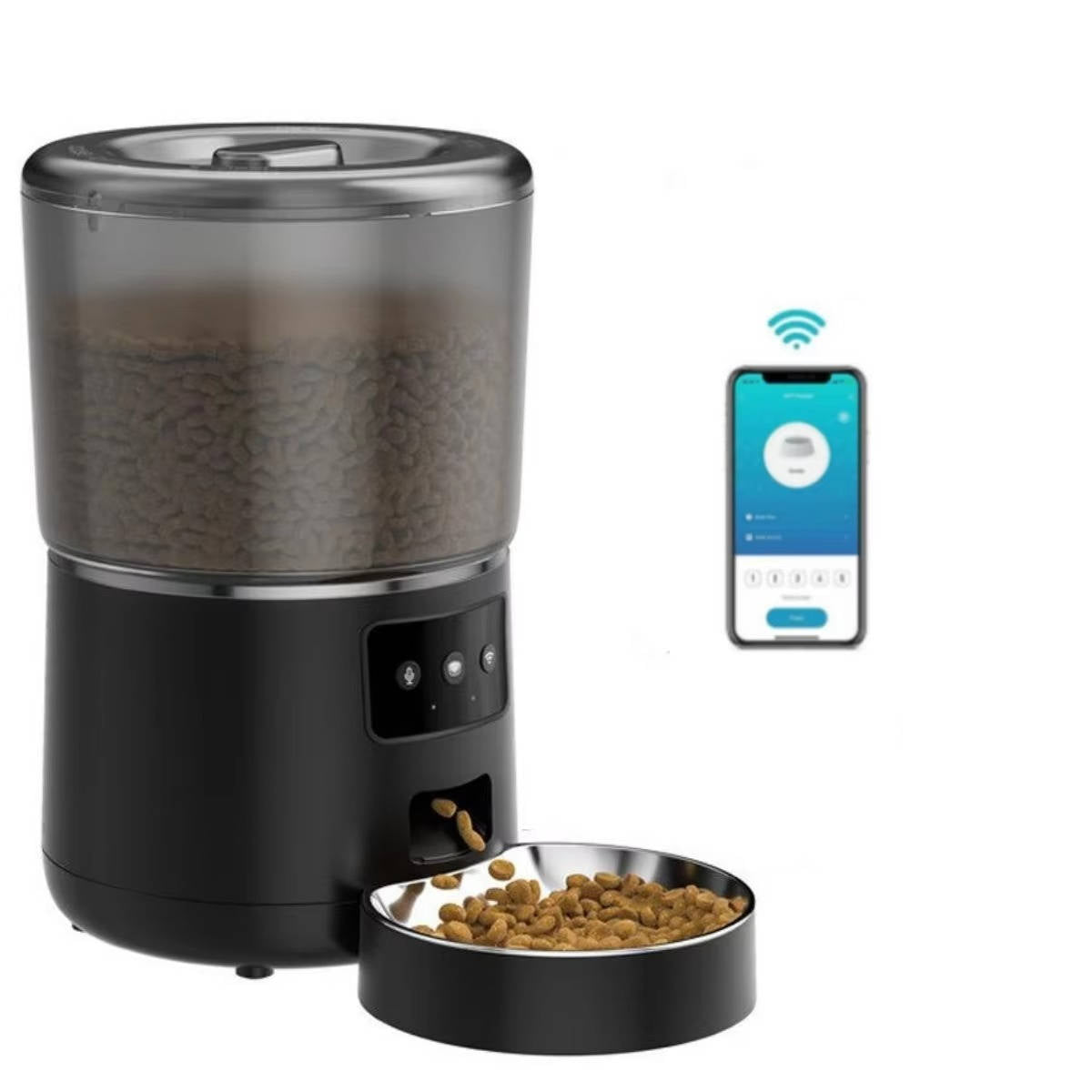 Smart Pet Feeder - Automatic Food Dispenser Cats & Dogs
