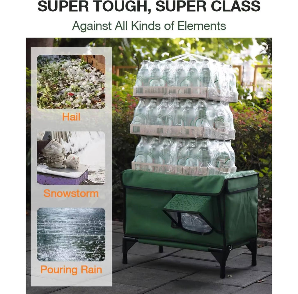Heated Cat House for Outdoor Cats - Winter Cat Shelter