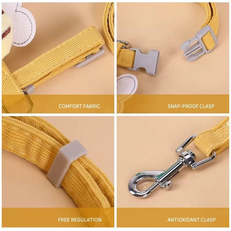 Cat Harness and Collar Set - Adjustable Cat Walking Harness