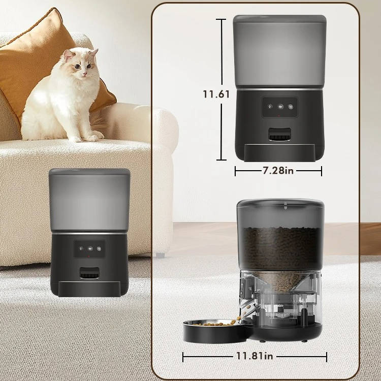 Smart Pet Feeder - Automatic Food Dispenser Cats & Dogs