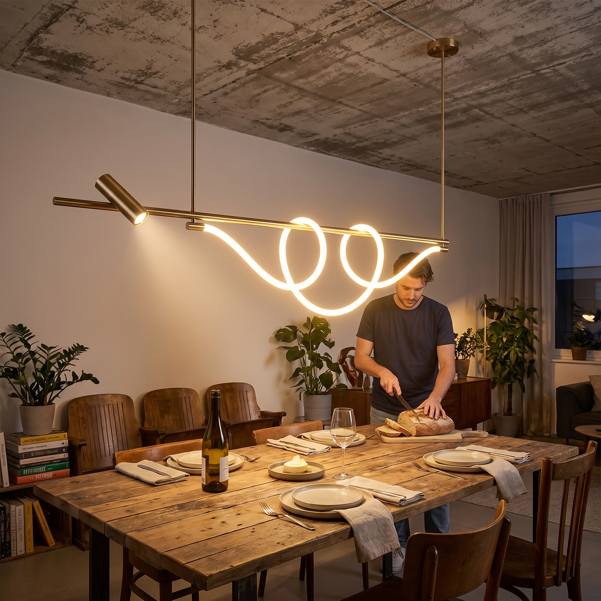 Brisa Linear Chandelier Style A