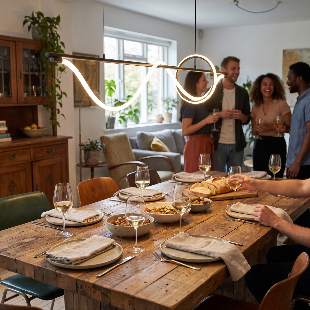 Onda Linear Chandelier