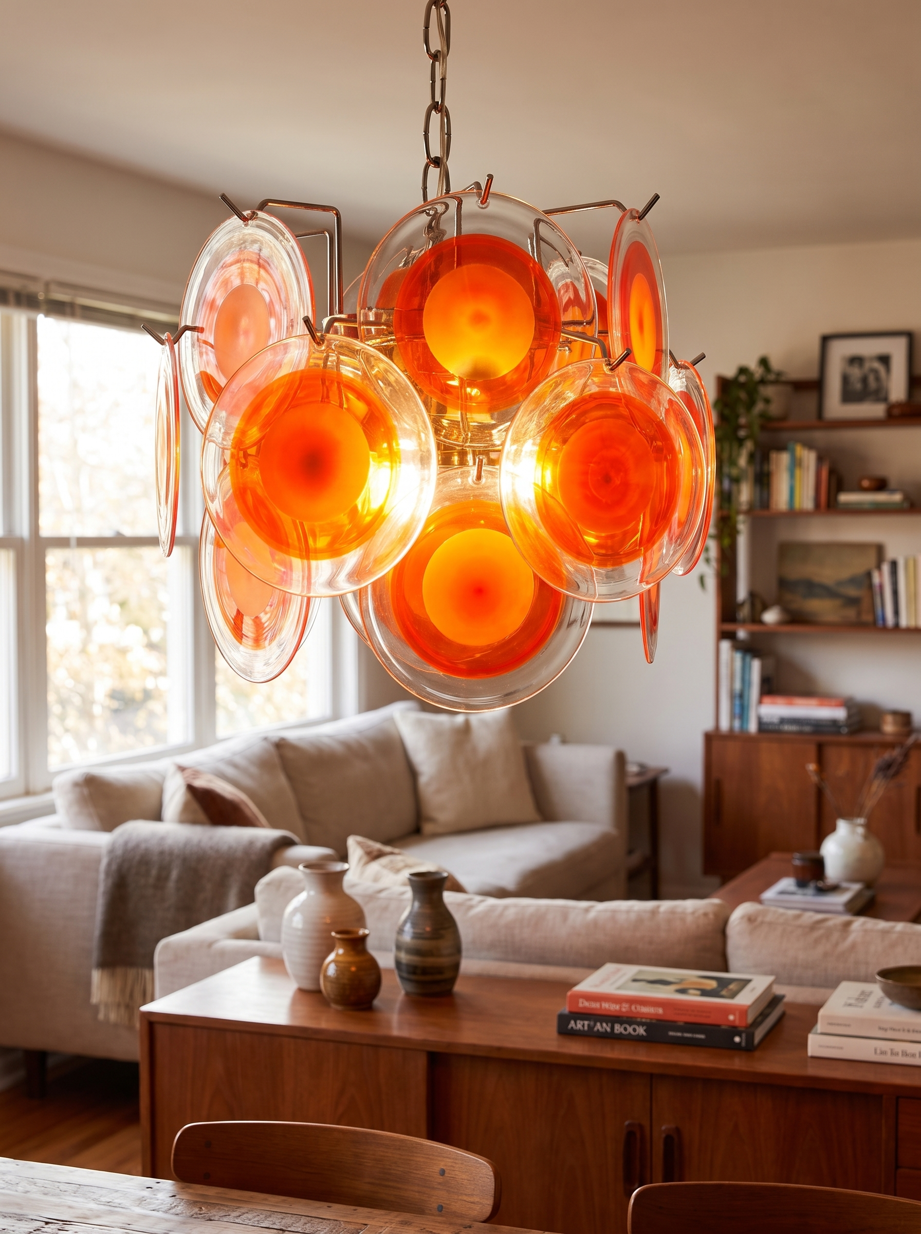Rosvian Chandelier in living room