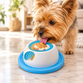 Slow Feeder Cat and Dog Lick Mat in use by a dog