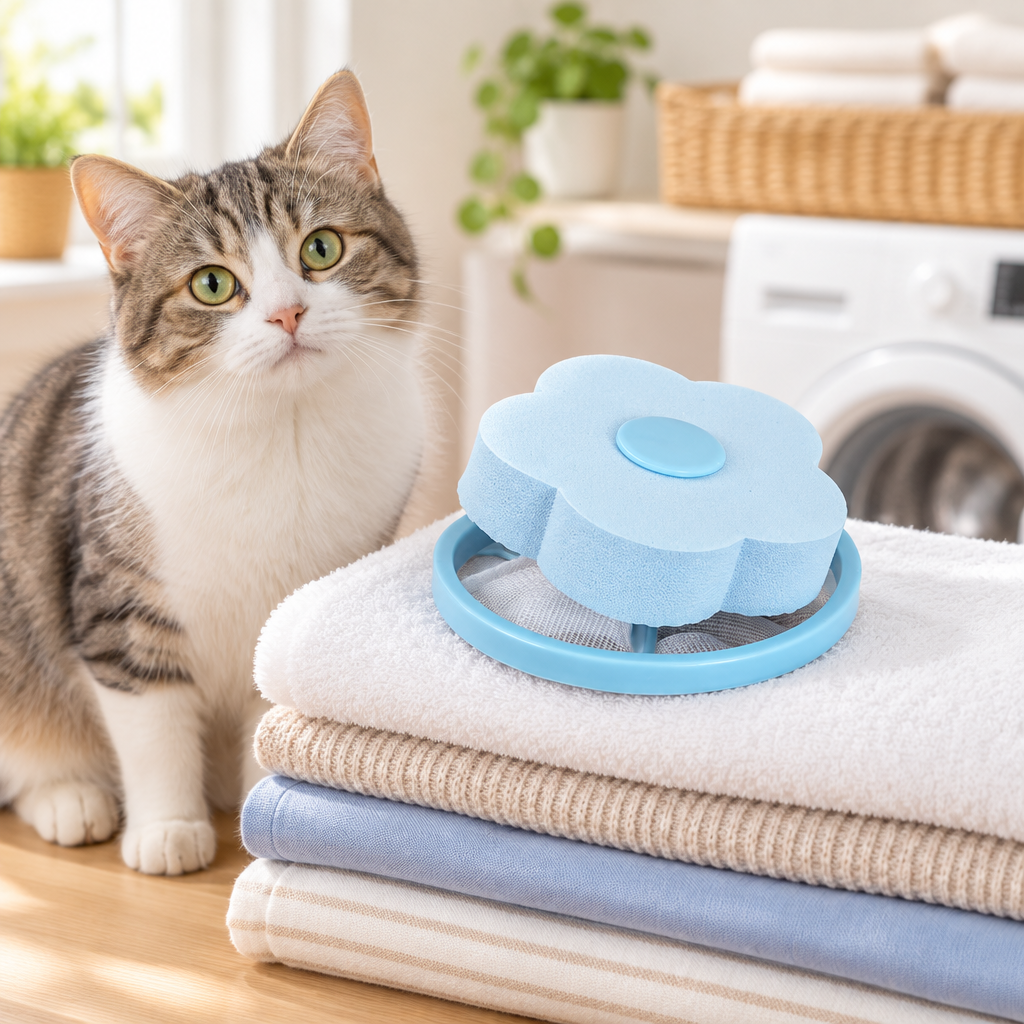 Laundry Lint and Fur Remover in a laundry room