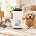 Pet Air Purifier in a living room with pets