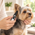 Electric Pet Grooming Trimmer in use on a dog