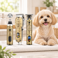 4-in-1 Precision Grooming Kit with a dog