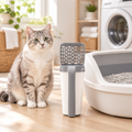 All-in-One Cat Litter Scoop next to a litter box