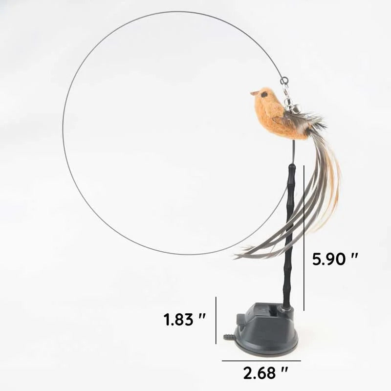 Simulated Bird Cat Toy Set - Interactive Cat Teaser Toy
