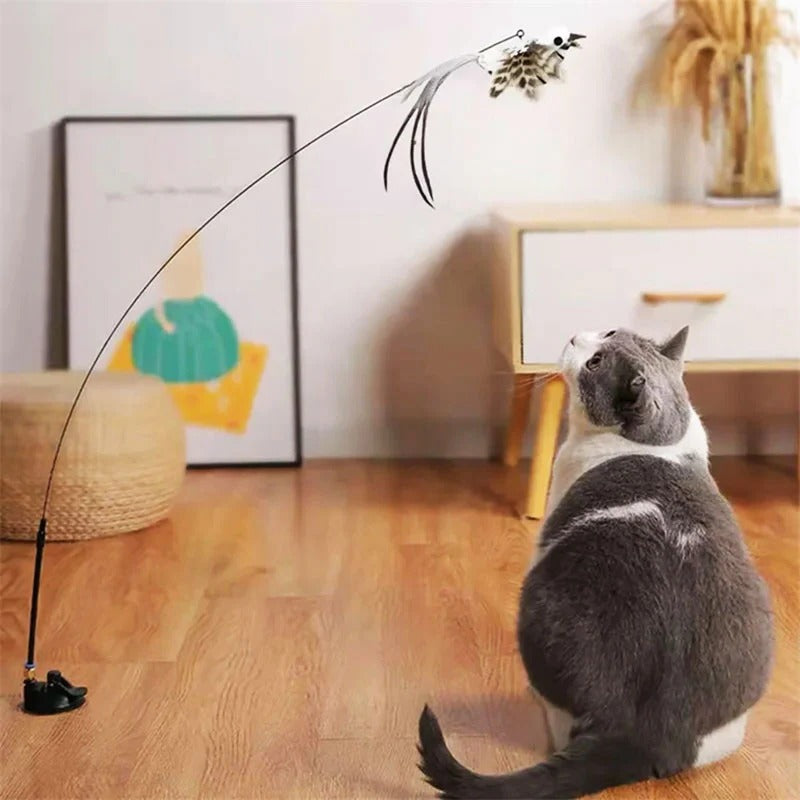 Simulated Bird Cat Toy Set - Interactive Cat Teaser Toy