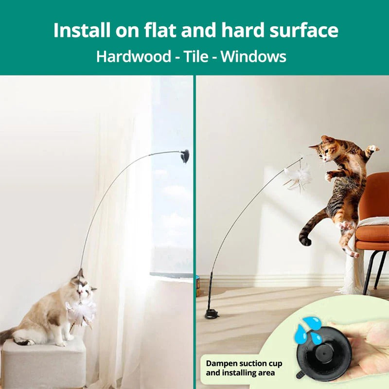 Simulated Bird Cat Toy Set - Interactive Cat Teaser Toy