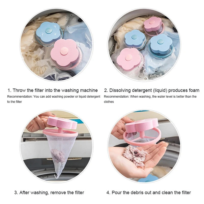 Pet Hair Remover for Laundry - Washing Machine Lint Catcher