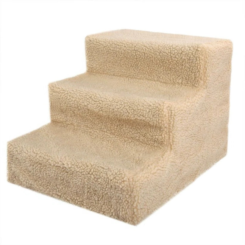 Dog Stairs for High Bed - 3 Step Portable Pet Steps
