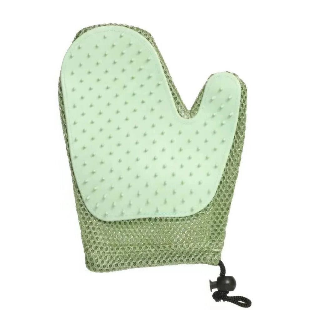Cat Grooming Glove - 2 in 1 Pet Hair Deshedding Mitt