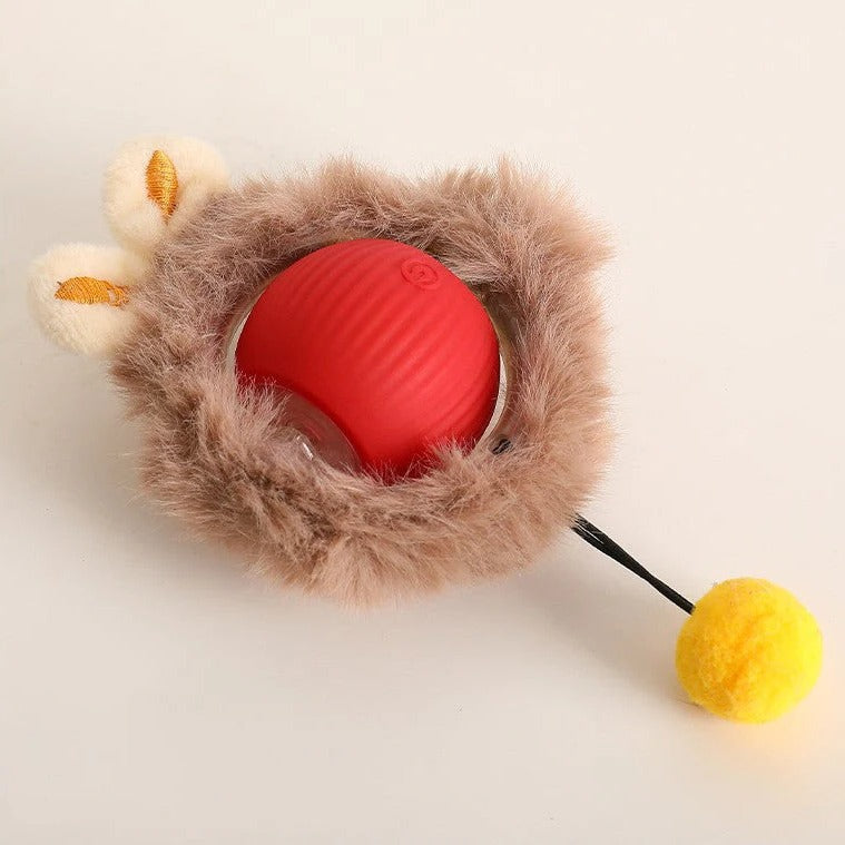Rolling Ball Dog Toy with Tail - Active Moving Dog Ball