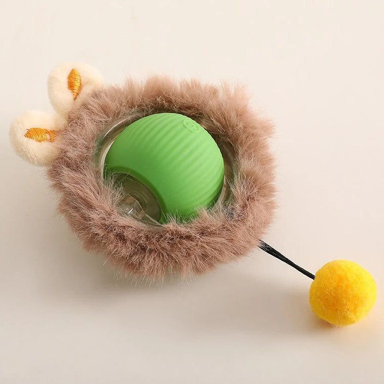 Rolling Ball Dog Toy with Tail - Active Moving Dog Ball