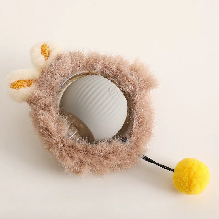 Rolling Ball Dog Toy with Tail - Active Moving Dog Ball