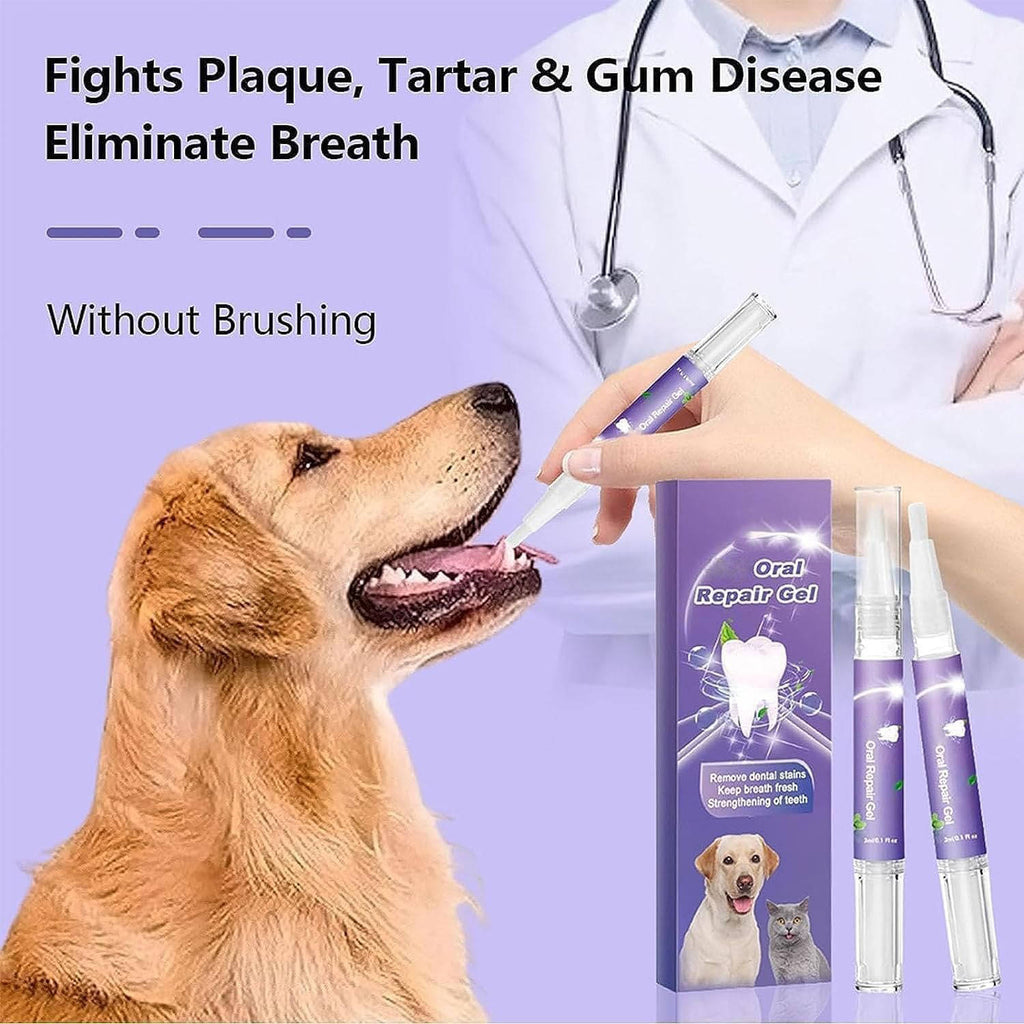 Dog Oral Gel 3 Pack - Dog Teeth and Gum Care Dental Gel