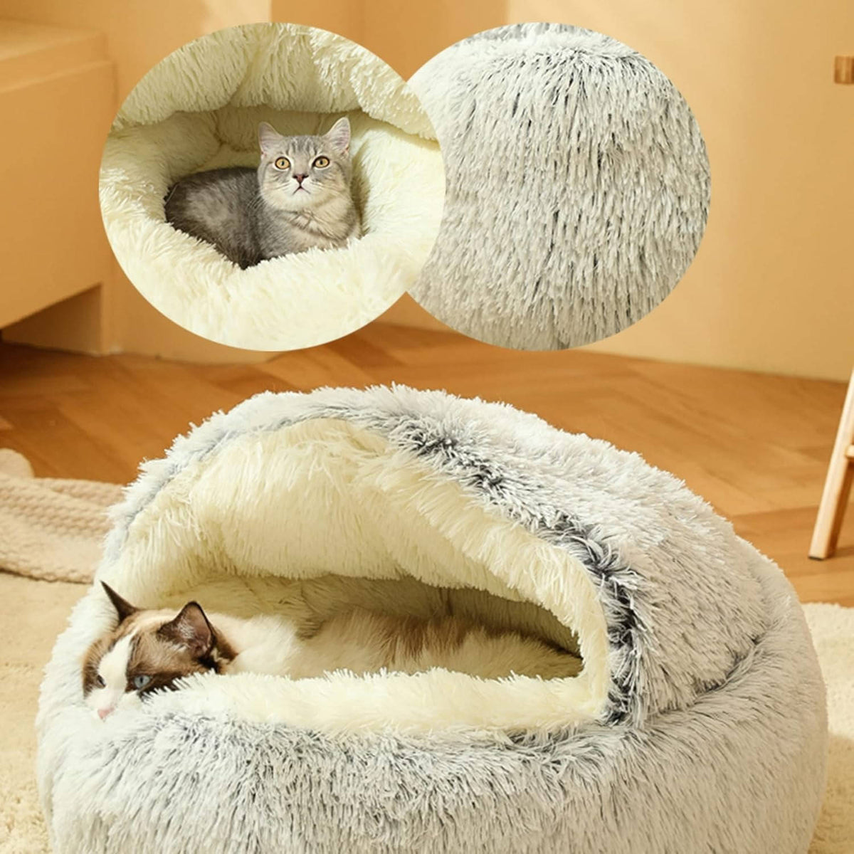 Donut Dog Bed - Round Calming Bed for Dogs and Cats