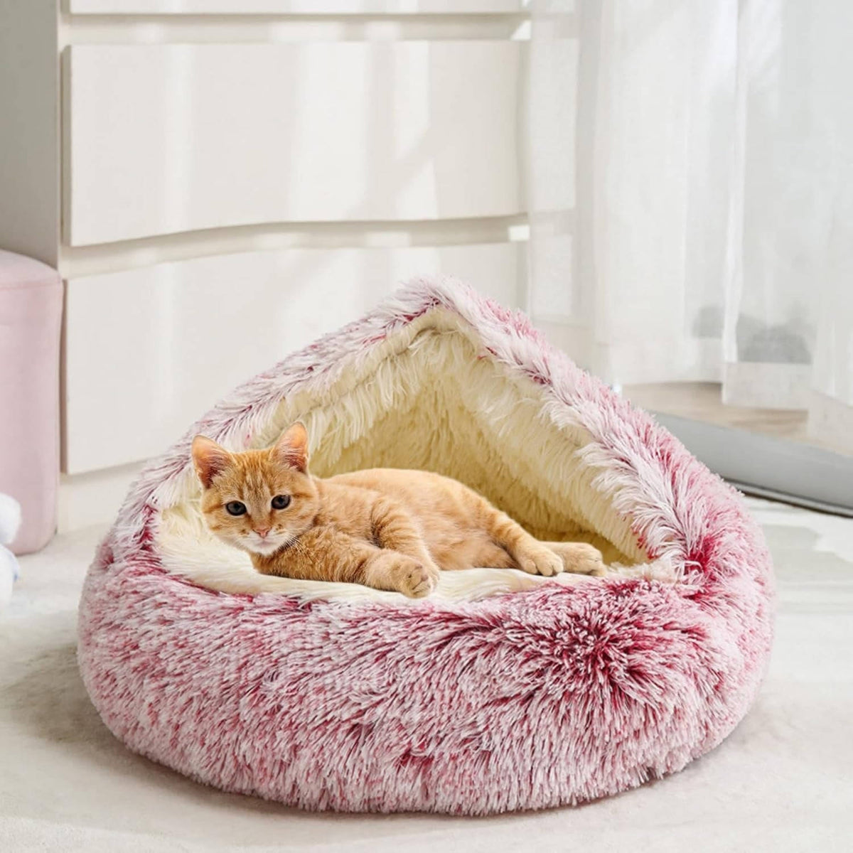 Donut Dog Bed - Round Calming Bed for Dogs and Cats