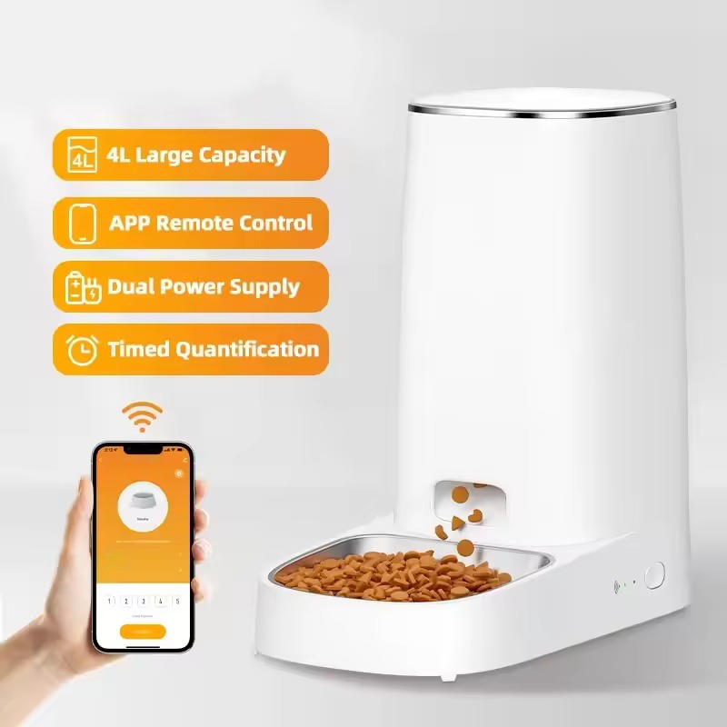 Automatic Cat Feeder - Timed Pet Food Dispenser for Cats