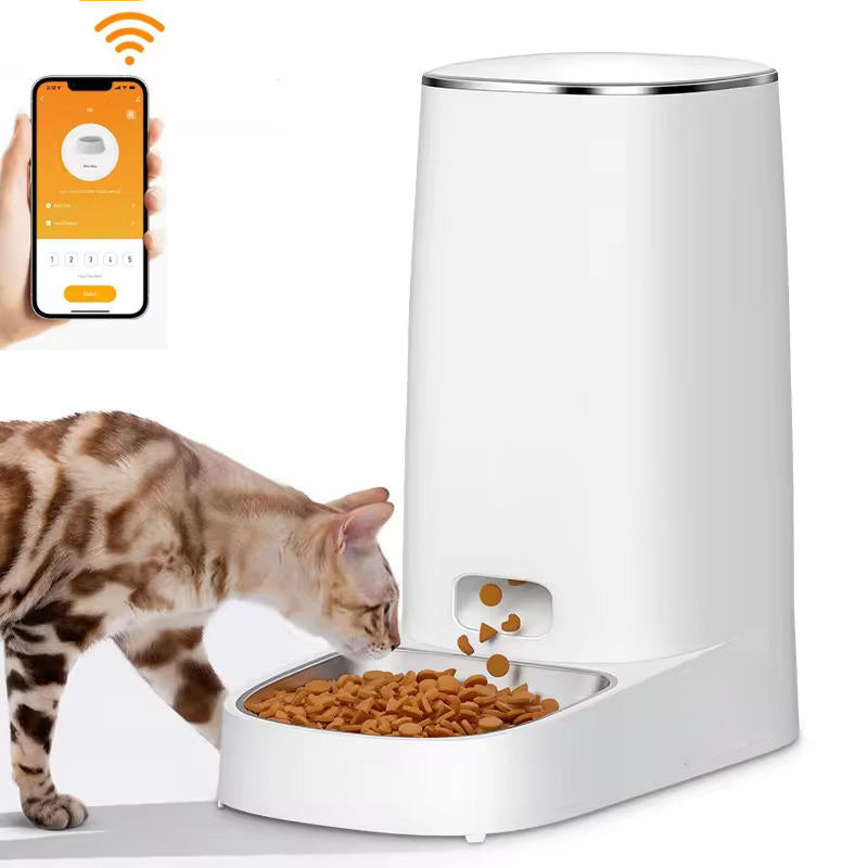 Automatic Cat Feeder - Timed Pet Food Dispenser for Cats