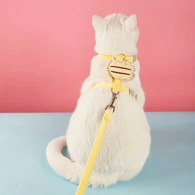 Cat Harness and Collar Set - Adjustable Cat Walking Harness