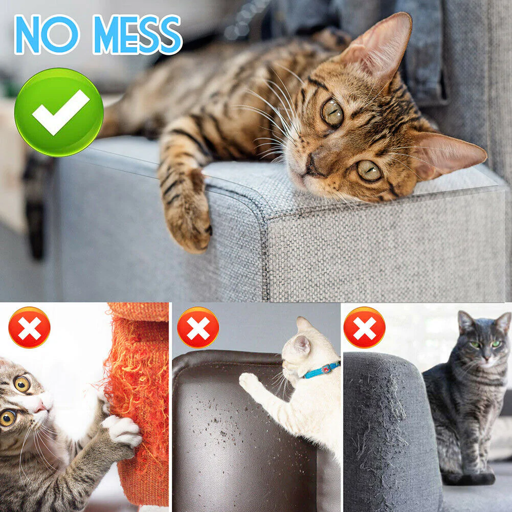 Cat Scratch Furniture Protector 8 Pack - Couch Guard Pads