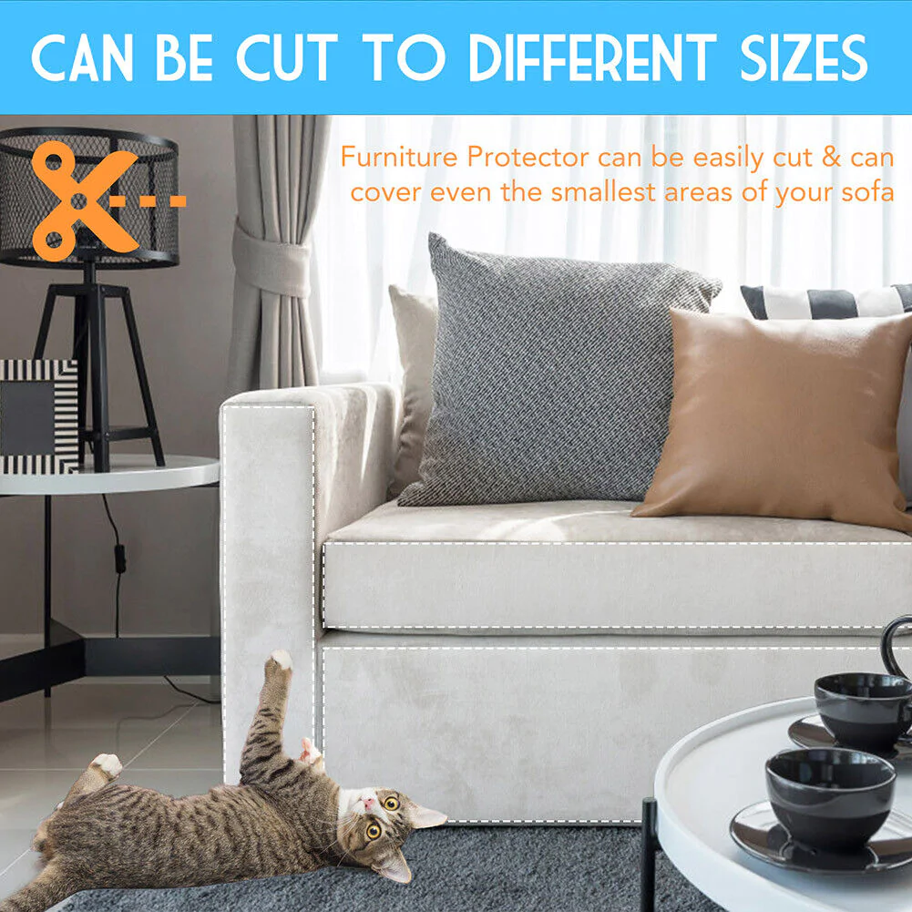 Cat Scratch Furniture Protector 8 Pack - Couch Guard Pads