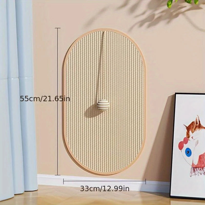 Wall Mounted Cat Scratcher - 3 in 1 Sisal Scratching Pad