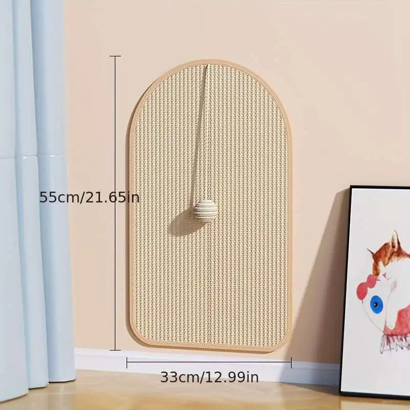 Wall Mounted Cat Scratcher - 3 in 1 Sisal Scratching Pad