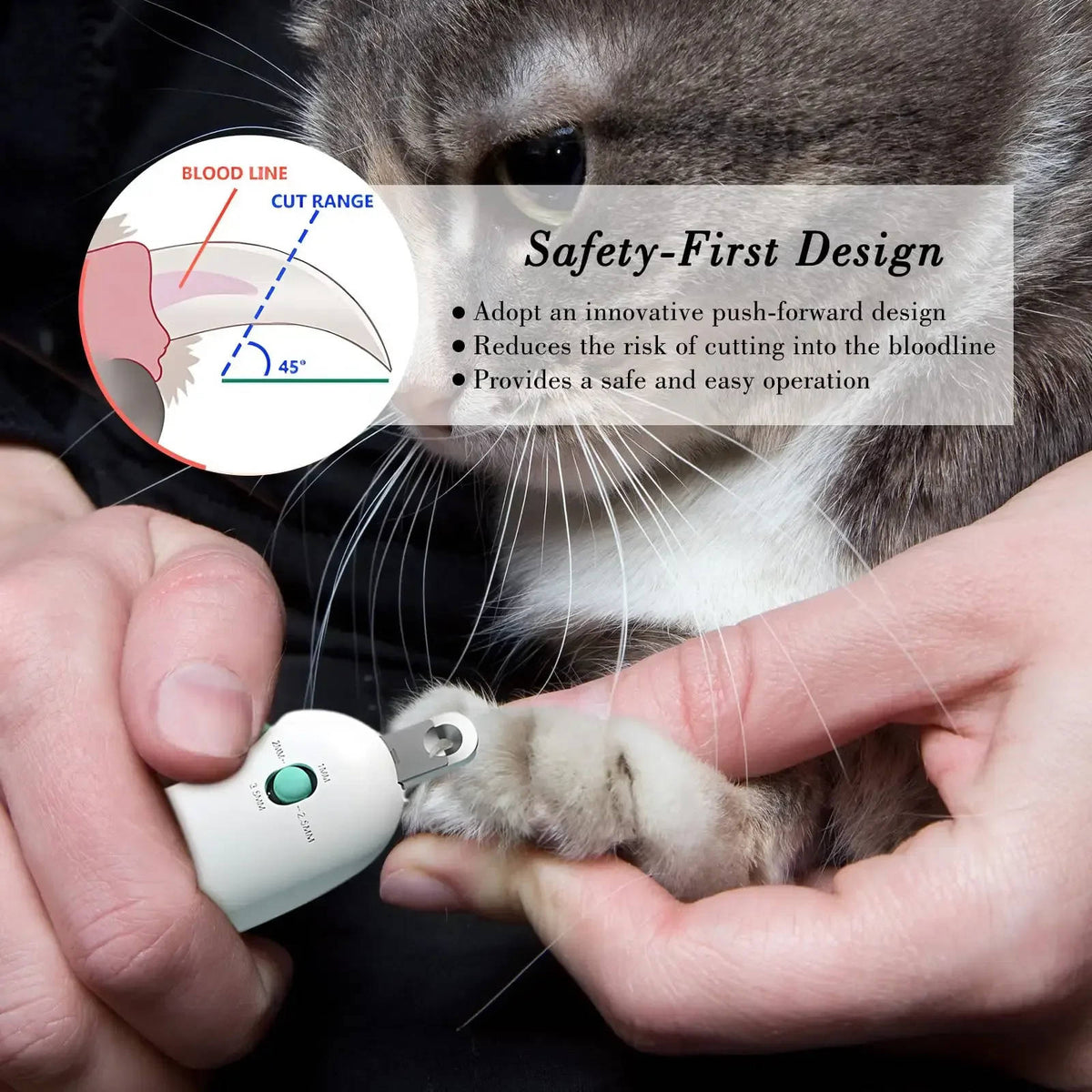 Cat Nail Clippers - Cat Claw Trimmer for Kittens & Cats